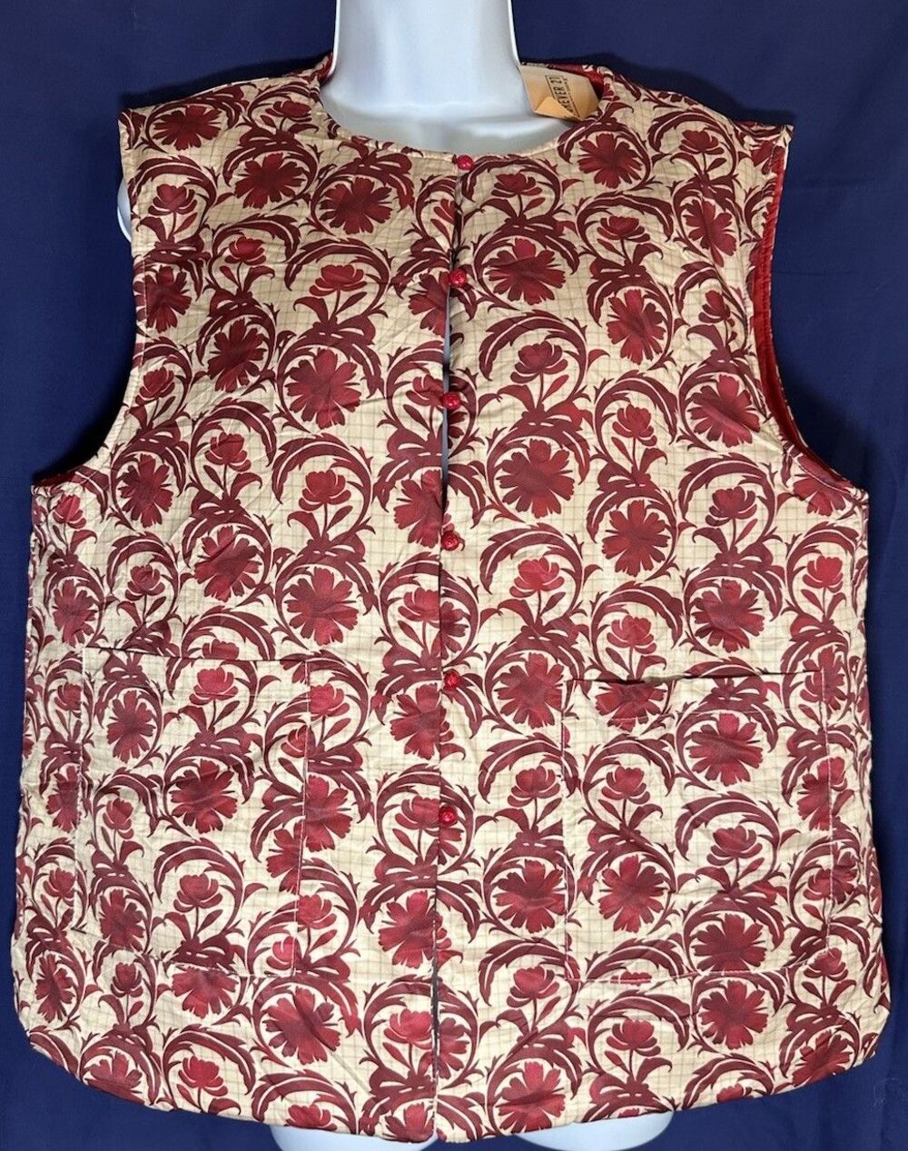 Forever 21 Floral Print Vest Size L